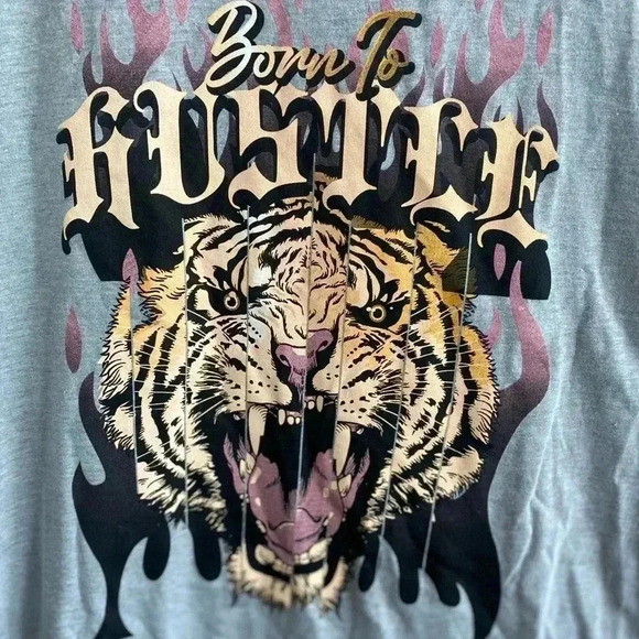 🆕S&B Born To Hustle Graphic Tank Lion-Print S🆕 - Picture 3 of 5